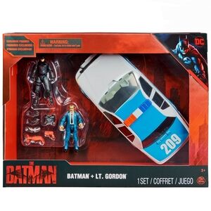 DC Comics Batman and Lt Gordan Pack with 2 Figures and Vehicle